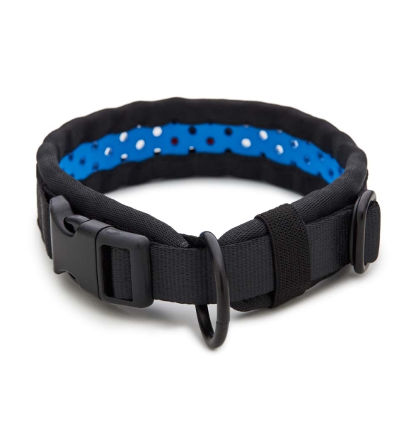 SOFTY Halsband | Länge: 35-41cm | Breite: 3,3cm | Farbe: schwarz/blau